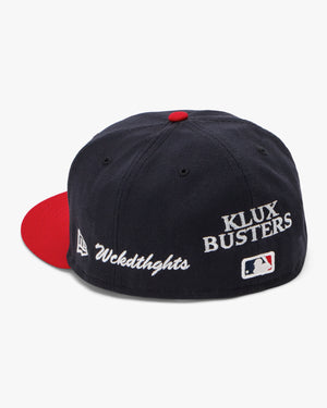 (KNIGHT BLUE) WCKDTHGHTS / KLUXBUSTERS BRAVES  NEW ERA FITTED'S