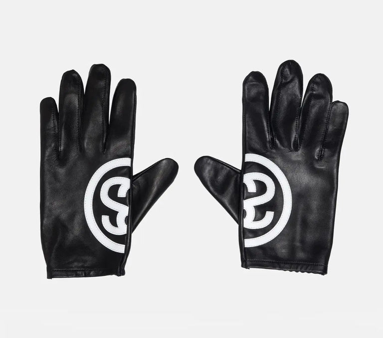 STUSSY DOUBLE S LEATHER GLOVES