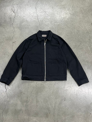 STUSSY ZIP OVERDYED WORK JACKET