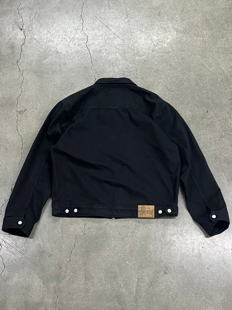 STUSSY ZIP OVERDYED WORK JACKET