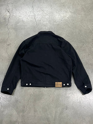 STUSSY ZIP OVERDYED WORK JACKET