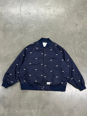 WTAPS SATIN BOMBER JACKET (SIZE L)