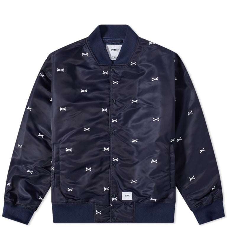 WTAPS SATIN BOMBER JACKET (SIZE L)
