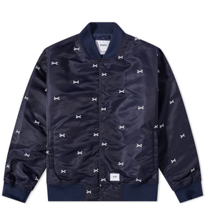 WTAPS SATIN BOMBER JACKET (SIZE L)