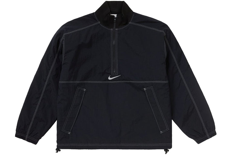 BLACK SUPREME RIPSTOCK NIKE PULLOVER (SIZE XL)