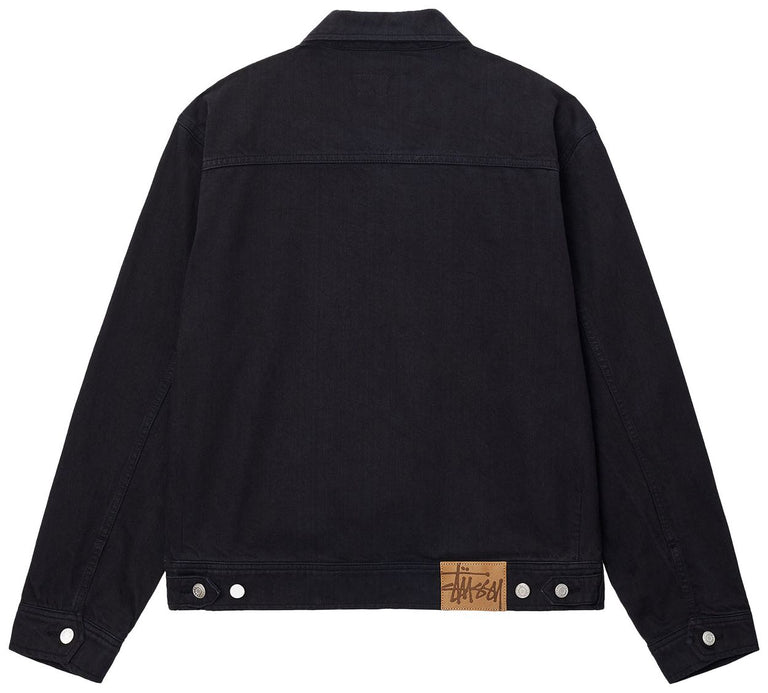 STUSSY ZIP OVERDYED WORK JACKET