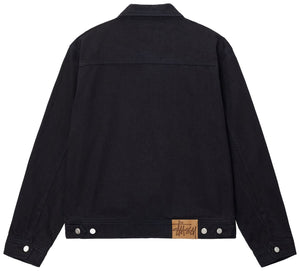 STUSSY ZIP OVERDYED WORK JACKET