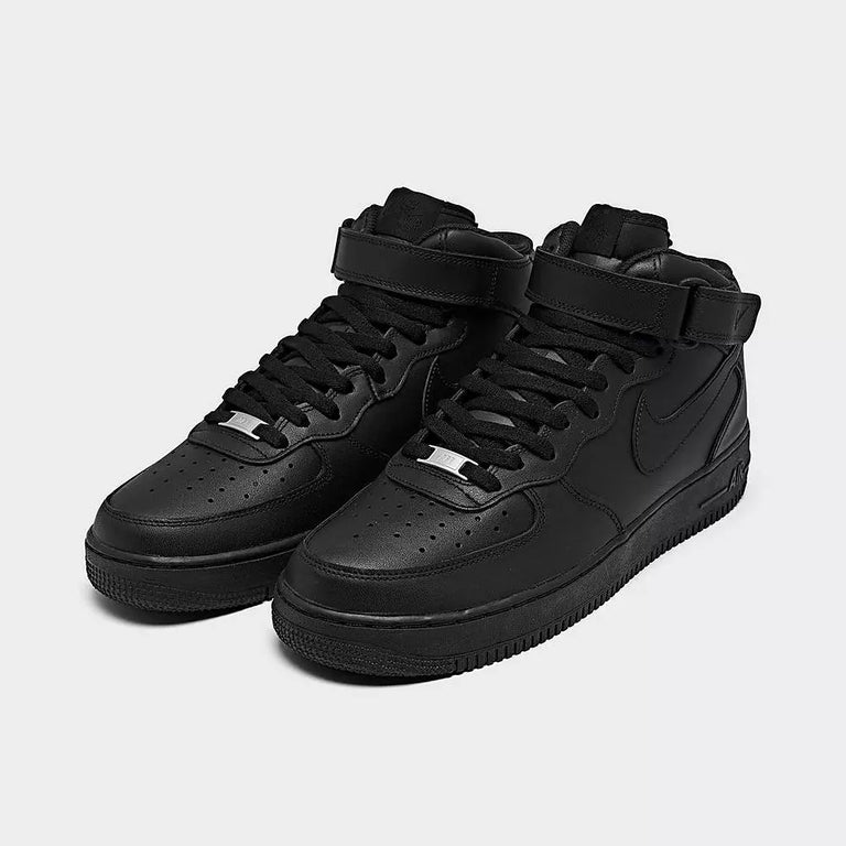 BLACK NIKE AF1'S (SIZE 9.5)
